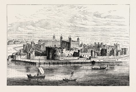 The Tower of London, UK, view from around 1700