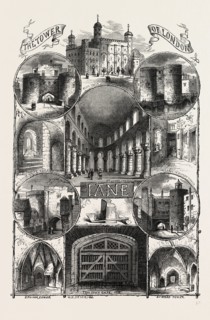The Tower of London, UK, 19th century engraving