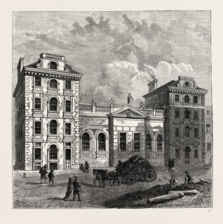 OLD ST. PAUL'S SCHOOL, 1750, London, UK, 19th century engraving