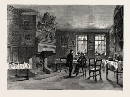 DOLLY'S COFFEE-HOUSE. London, UK, 19th century engraving