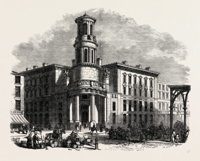 THE PRESENT COAL EXCHANGE, London, UK, 19th century engraving