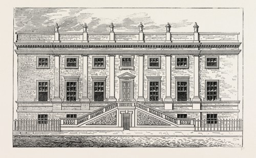 SURGEONS' HALL, OLD BAILEY, 1800. London, UK, 19th century engraving