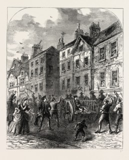 Jonathan Wild in the Cart, London, UK, 19th century engraving