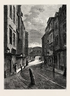 BUTCHER'S ROW IN 1800,  London, UK, 19th century engraving