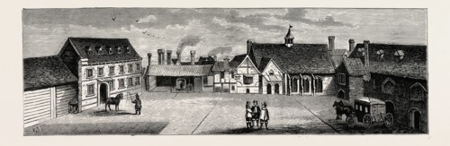 ARUNDEL HOUSE, to the North,  London, UK, 19th century engraving