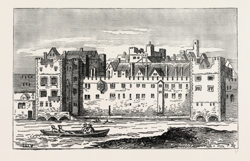 THE SAVOY IN 1650. London, UK, 19th century engraving