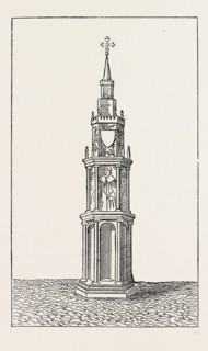 OLD CHARING CROSS, 1792, London, UK, 19th century engraving