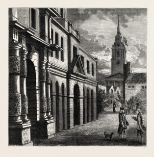 THE KING'S MEWS, 1750,  London, UK, 19th century engraving