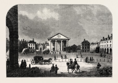 COVENT GARDEN IN 1660. London, UK, 19th century engraving