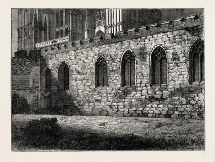 THE JERUSALEM CHAMBER. London, UK, 19th century engraving