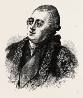 LORD NORTH. London, UK, 19th century engraving