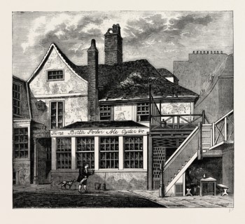 THE MANOR HOUSE OF TOTEN HALL. London, UK, 19th century engraving