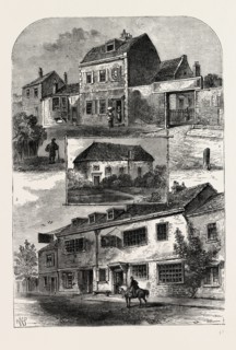 OLD CHELSEA IN 1750. London, UK, 19th century engraving