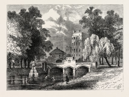OUTFALL OF WESTBOURNE. London, UK, 19th century engraving