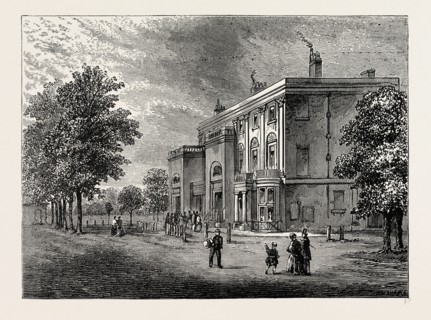 THE "EYRE ARMS" IN 1820. London, UK, 19th century engraving