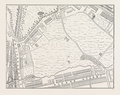 MAP OF BELGRAVIA, 1814. London, UK, 19th century engraving