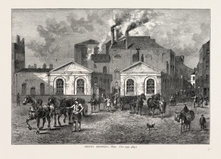 Meux's Brewery, 1830, London, UK, 19th century engraving
