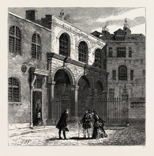 THE FOURTH SALTERS  HALL. London, UK, 19th century engraving
