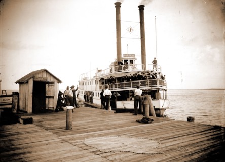 St. Lucie at Eden, Indian River, Jackson, William Henry, 1843-1942, St. Lucie (Steamboat),