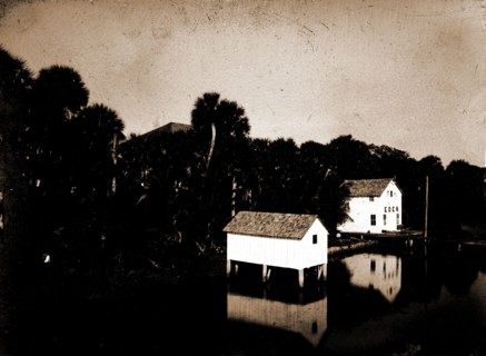 Eden, Indian River, Fla, Jackson, William Henry, 1843-1942, Waterfronts, Buildings, Bays, United