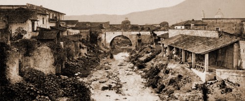 Mexico, view from bridge, Orizaba, Jackson, William Henry, 1843-1942, Mexico, Orizaba, 1884