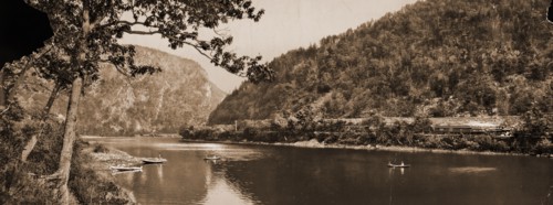 Delaware Water Gap, Pennsylvania, Rivers, Passes (Landforms), Railroads, United States, New Jersey,