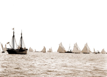 Start, 46-footers, Goelet Cup Race, Yachts, Regattas, 1891