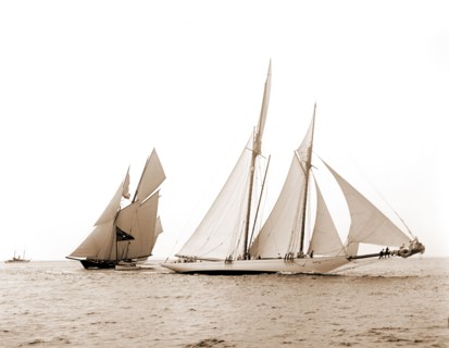 Alcaea and Lasca, Alcaea (Schooner), Lasca (Schooner), Goelet Cup Race, Regattas, Yachts, 1892
