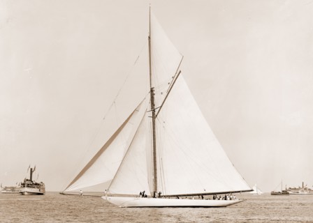 Vigilant before the start, Vigilant (Yacht), America's Cup races, Yachts, Regattas, 1893