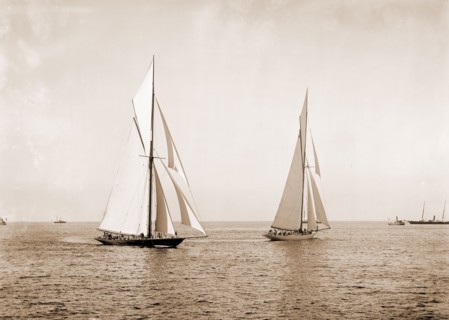 Maneuvering for start, Peabody, Henry G, (Henry Greenwood), 1855-1951, Peabody, Henry G, (Henry
