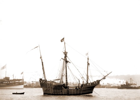 Spanish caravel Santa Maria, Santa Maria (Sailing ship : Replica), Ships, 1892