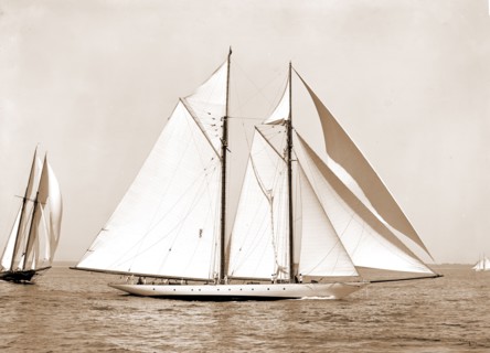 Corona, flagship of Commodore Ledyard, Corona (Schooner), Yachts, 1900