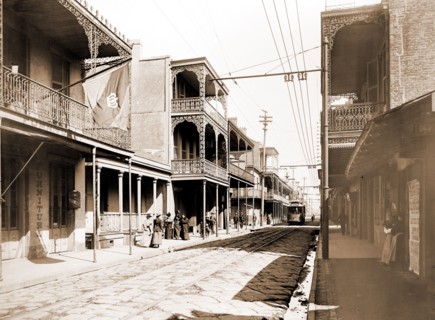 Royal St, New Orleans, Louisiana, Streets, United States, Louisiana, New Orleans, 1890