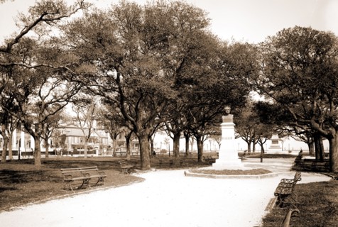 White Point Garden, Charleston, S.C, Gardens, Sculpture, United States, South Carolina, Charleston,