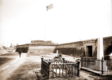 Osceola's grave, Fort Moultrie, Charleston, S.C, Osceola, Seminole Chief, 1804-1838, Tomb, Tombs &