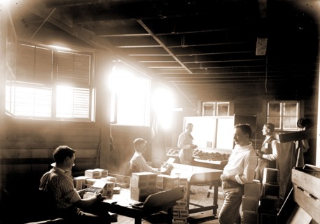 Packing cigars, Key West, Fla, Cigar industry, Industrial facilities, Interiors, United States,