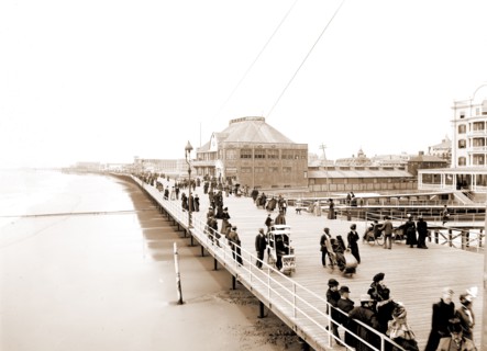 Board walk near the casino, Atlantic City, N.J, Brighton Casino (Atlantic City, N.J.), Casinos,