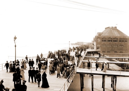 Board walk, Easter morning, Atlantic City, N.J, Brighton Casino (Atlantic City, N.J.), Casinos,