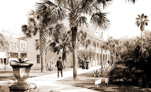 Post office, St. Augustine, Fla, Post offices, Fountains, United States, Florida, Saint Augustine,