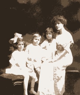 W.H. Jackson family, Jackson, William Henry, 1843-1942, Family, Mothers & children, 1900