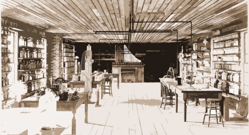 Upper floor, Edison's Menlo Park Laboratory, Dearborn, Mich, Edison, Thomas A., (Thomas Alva),