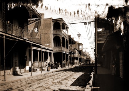 Royal Street, New Orleans, Streets, Ironwork, Buildings, United States, Louisiana, New Orleans,