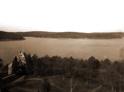 The Lake from the club, Hopatcong, New Jersey, Lakes & ponds, United States, New Jersey, Hopatcong,