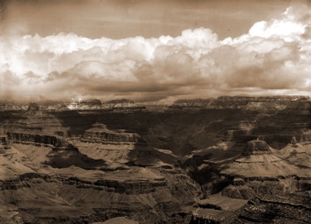 The Grand Canon in Arizona across from Bright Angel Hotel, Canyons, United States, Arizona, Grand