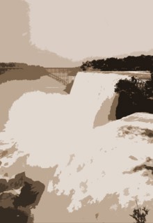 American Falls from Goat Island, Niagara, Waterfalls, United States, New York (State), Niagara