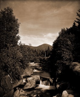 Mt. Pleasant from the Ammonoosuc, White Mountains, N.H, Mountains, Rivers, United States, New