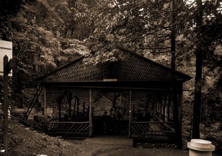 Glen Afton Spring, near Penn Mar sic Park, Springs, Landscape pavilions, United States, Maryland,