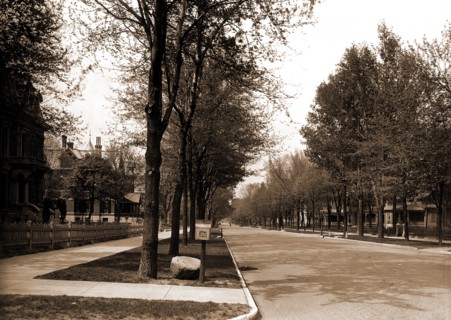 North Delaware Street, Indianapolis, Ind, Residential streets, United States, Indiana,