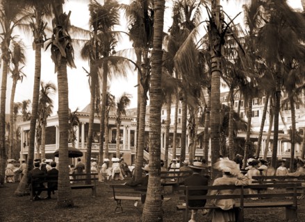 Afternoon concert hour, Royal Poinciana, Palm Beach, Fla, Hotels, Concerts, Resorts, United States,