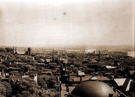Bird's eye view, Albany, N.Y, Domes, United States, New York (State), Albany, 1900